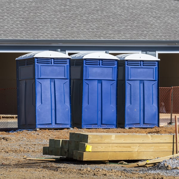 what is the expected delivery and pickup timeframe for the portable toilets in Valley Acres CA